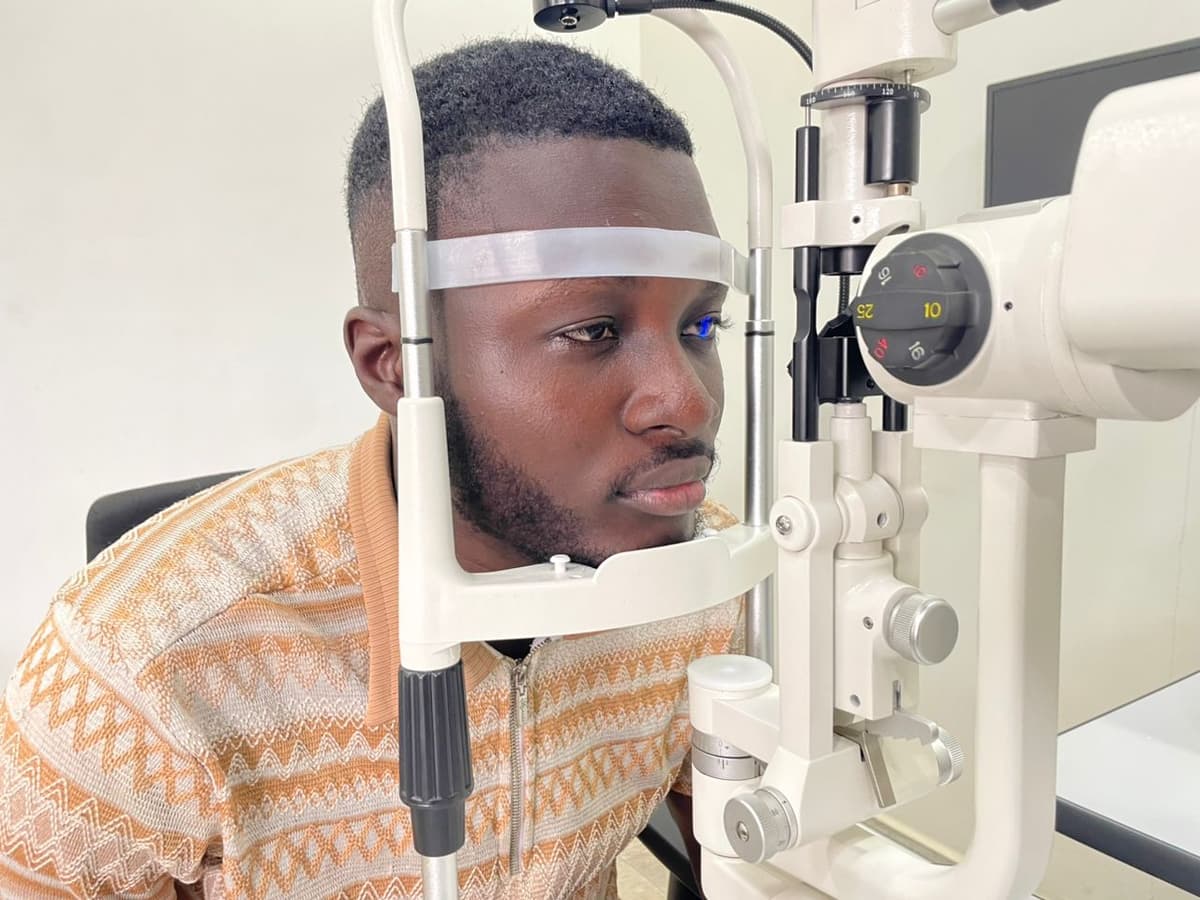 Comprehensive eye examination at Lead Opticals